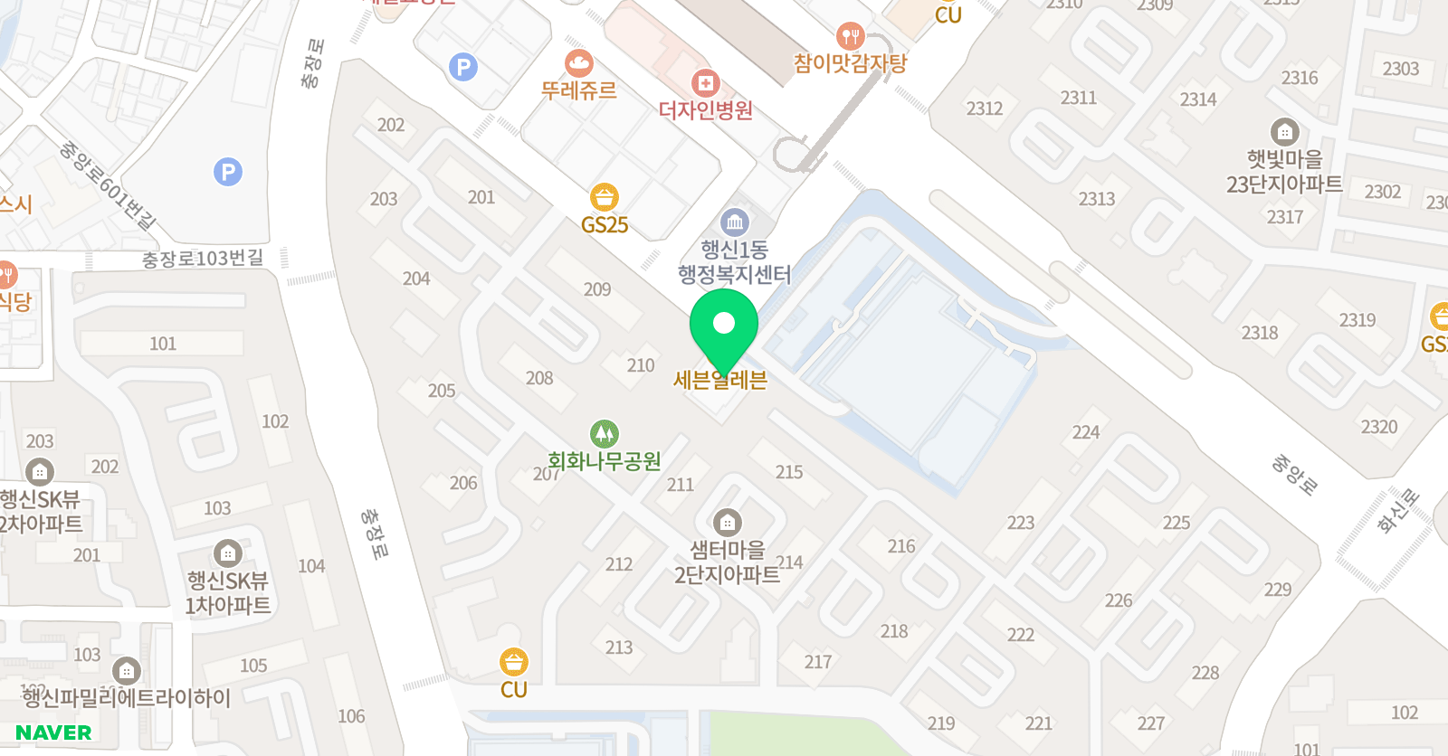 고려대석사 태권도 종합체육관 위치