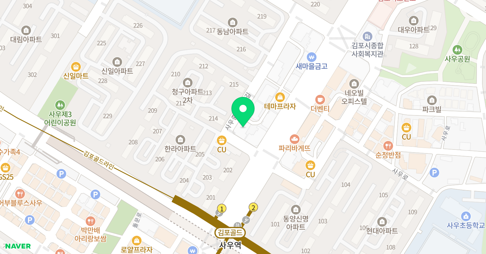 경희대석사백호 태권도장 위치