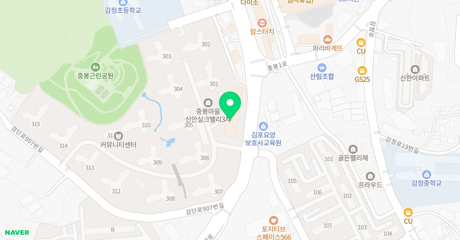 윤 영어국어학원 위치