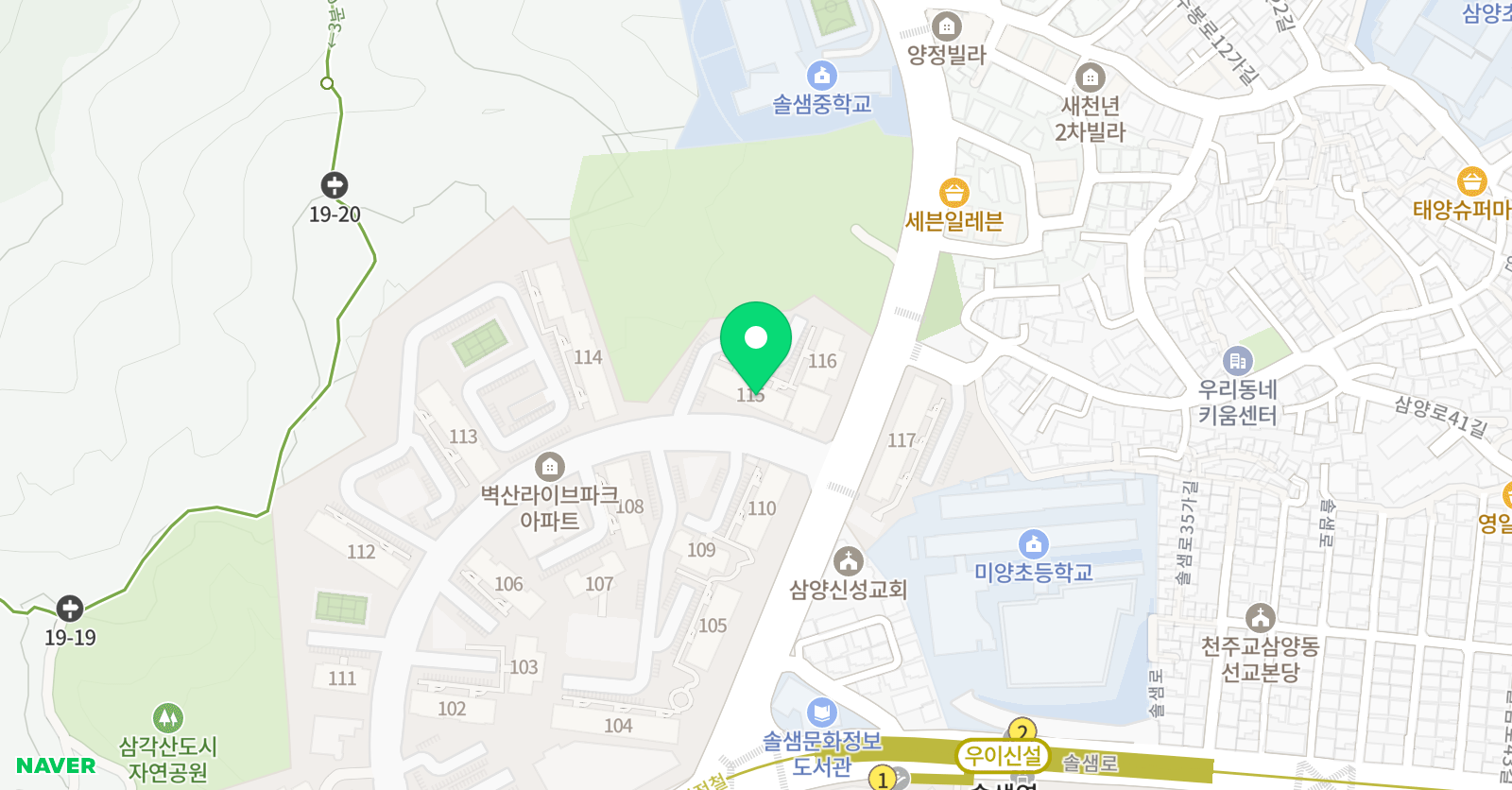 아소비 서울 미아벽산라이브파크점 위치