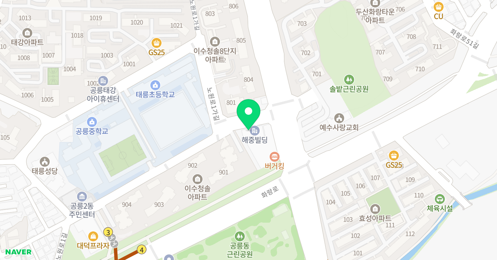 최강 수학영어과학학원 위치