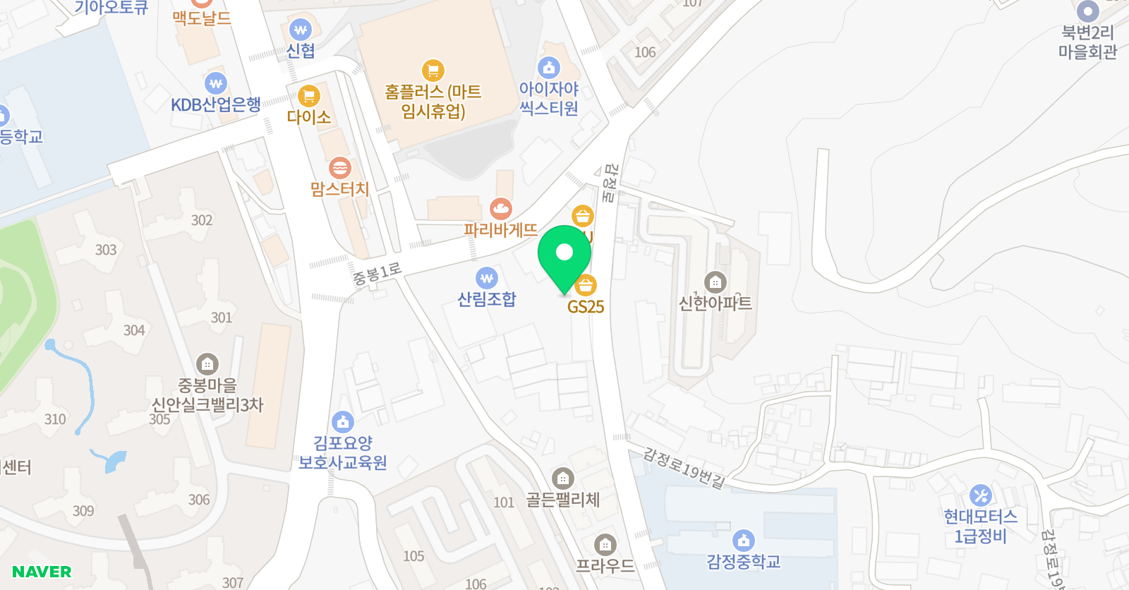 화실 내마음 미술교습소 위치