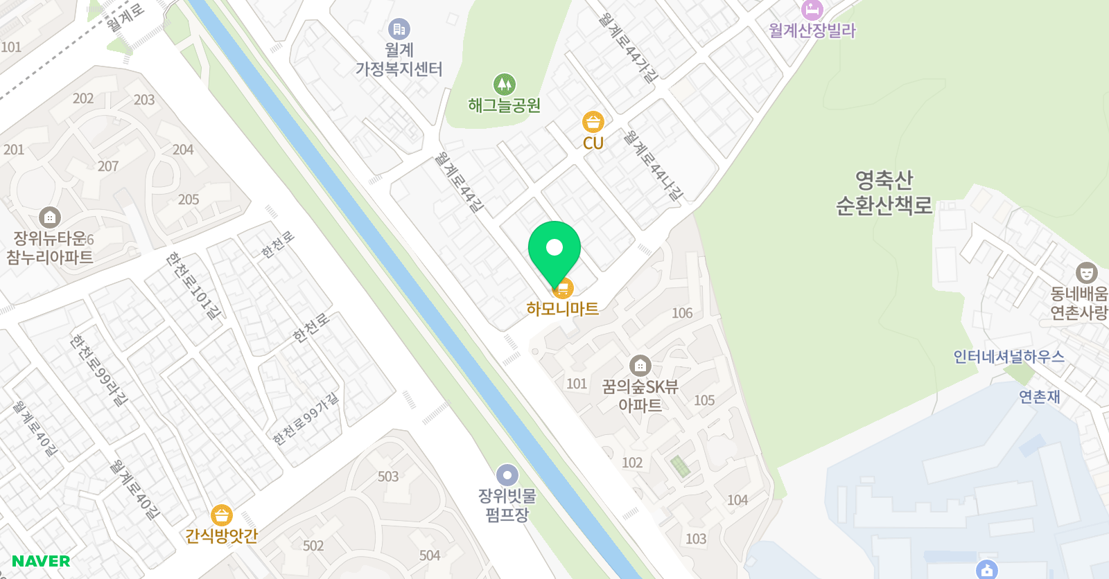 해먼드 학원 위치