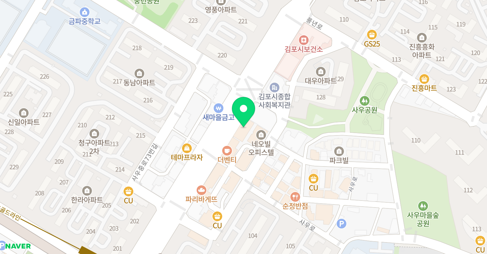 C&C 미술학원 입시관 캠퍼스 위치