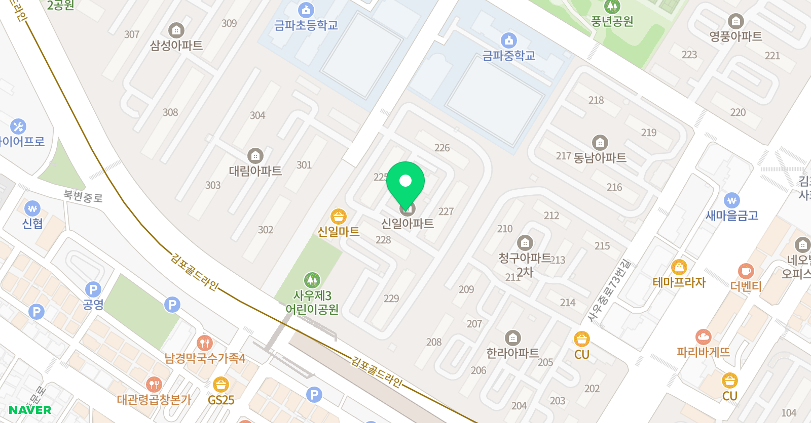 티에스잉글리쉬 사우점 위치
