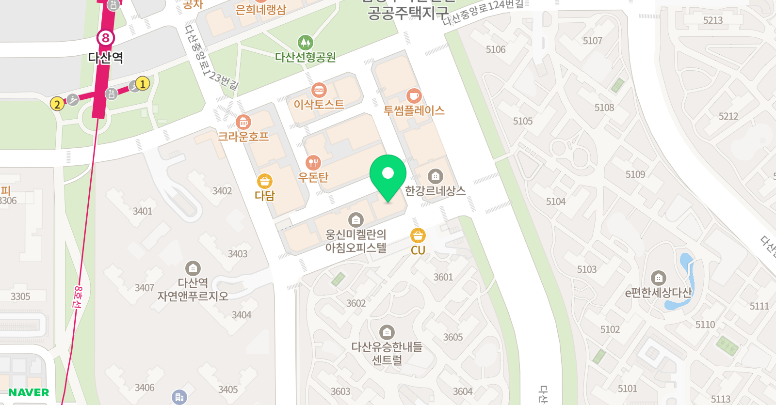 제이잉글리쉬 다산학원 위치