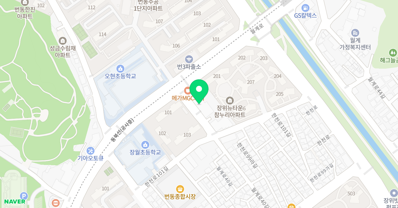 호국 태권도체육관 위치