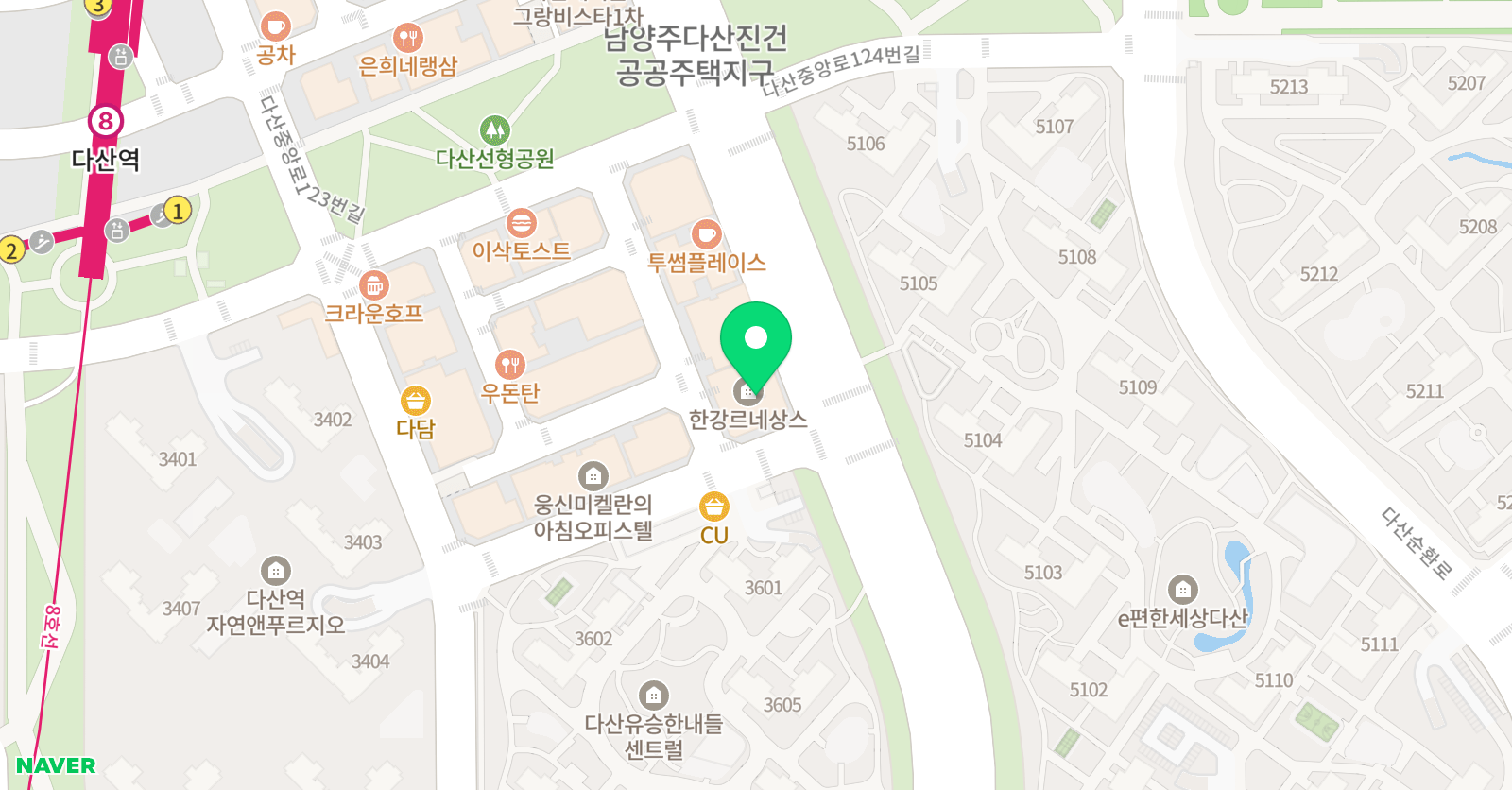 미술로생각하기 남양주다산센터 위치