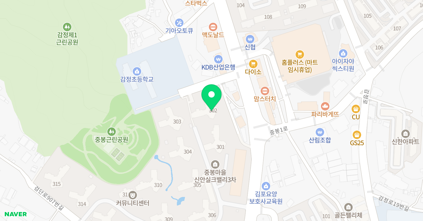 박쌤 수학공부방 위치