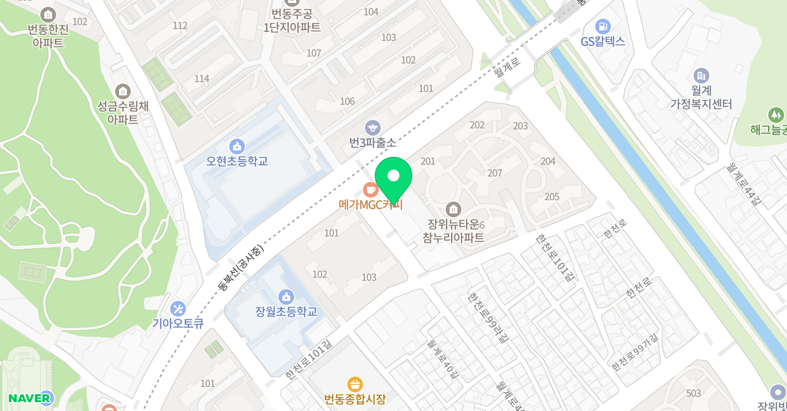 이다혜 스피치&연기학원 위치