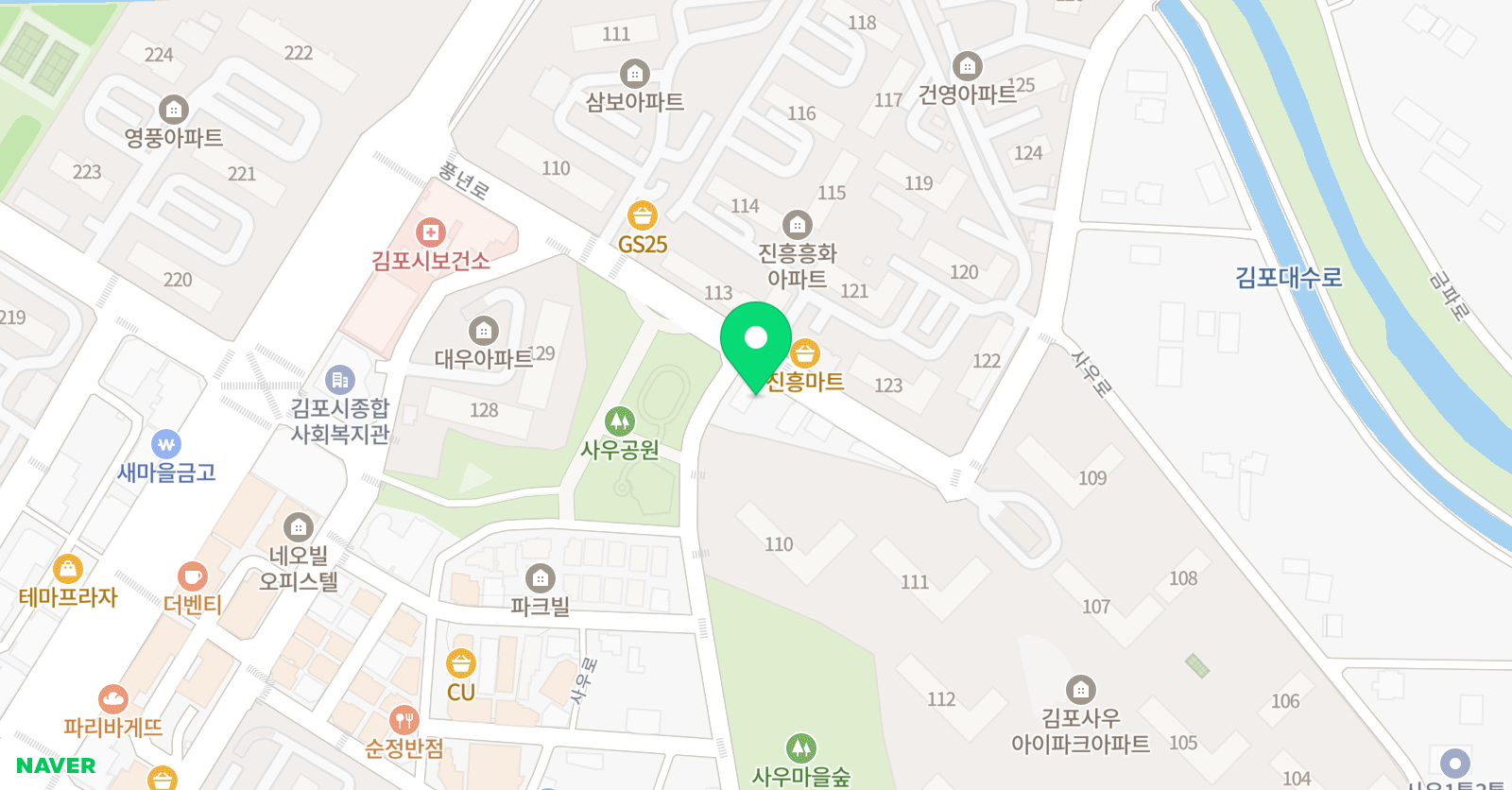 엘리트 태권도 위치