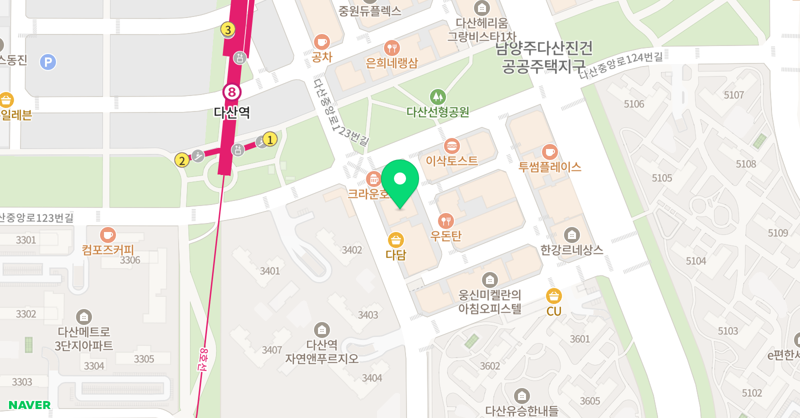 다름 수학학원 위치