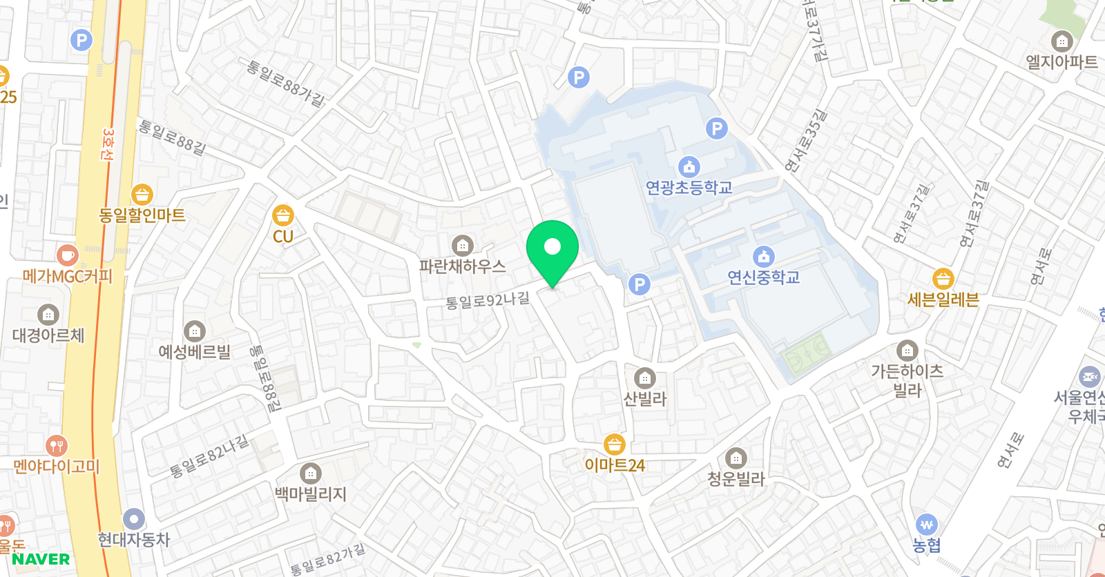 큰나무 수학교습소 위치