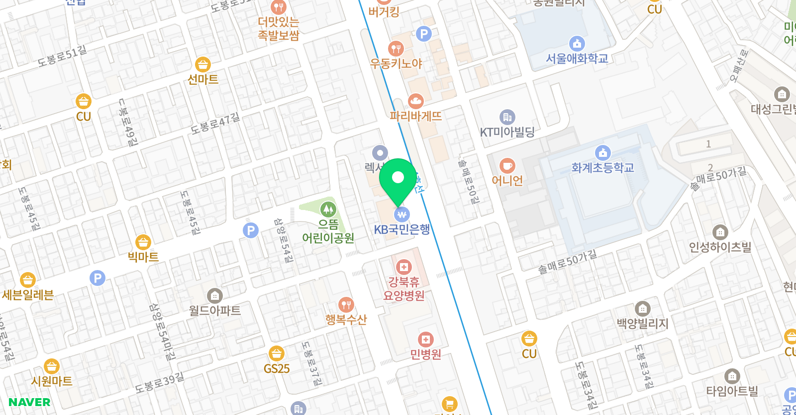맨투맨 영어수학학원 위치