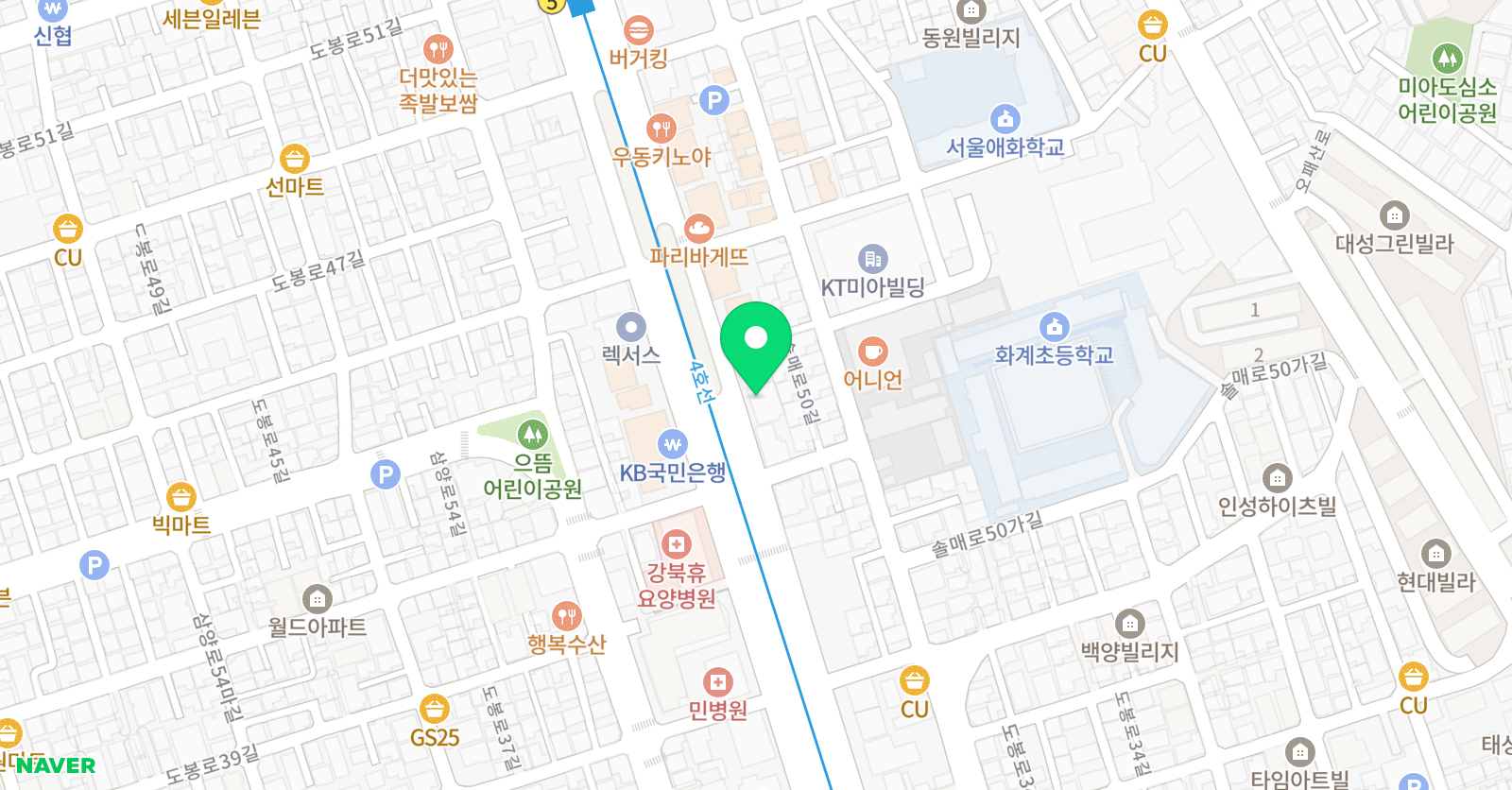 C&C 미술학원 강북캠퍼스 위치