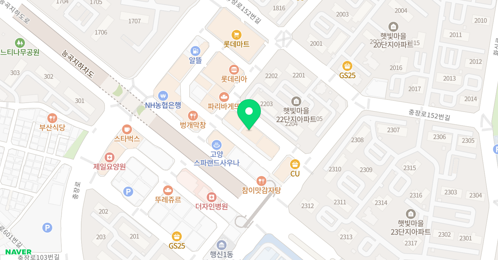 티오츠 영어학원 행신점 위치