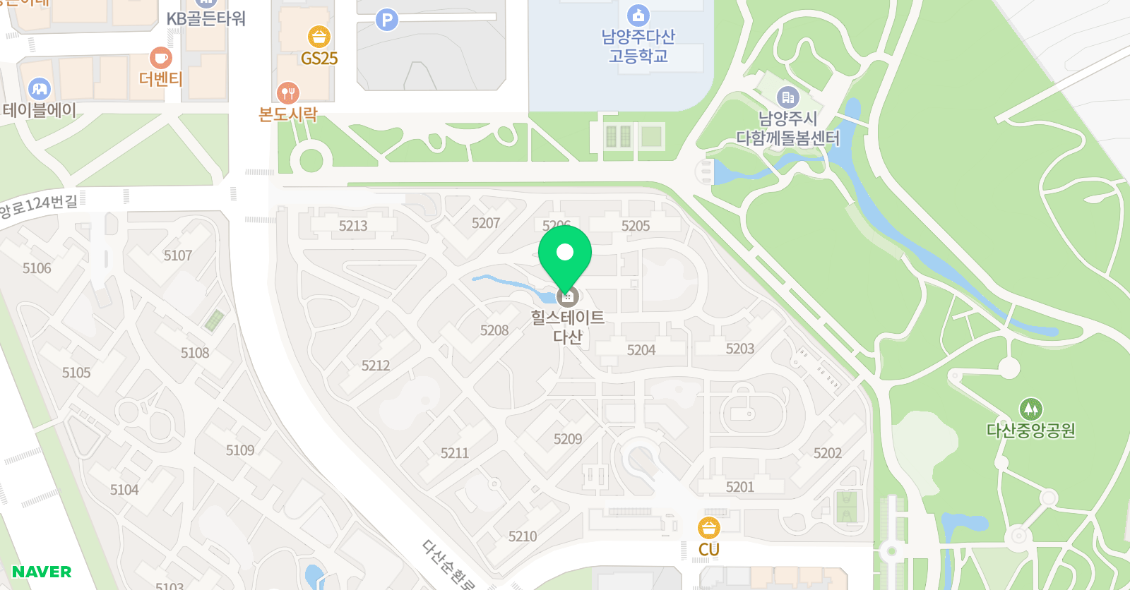 링키 영어 다산힐스테이트점 위치