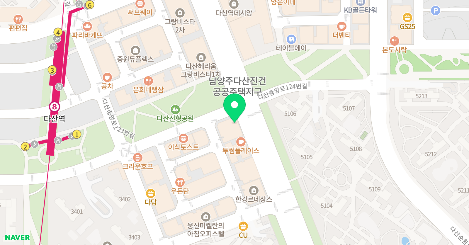 해를품은 수학학원 위치