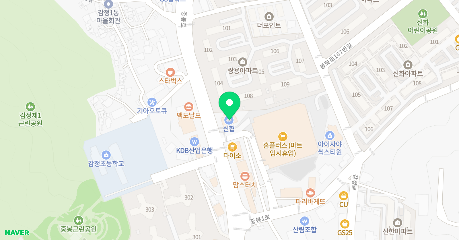 푸르넷 공부방 김포지점 위치