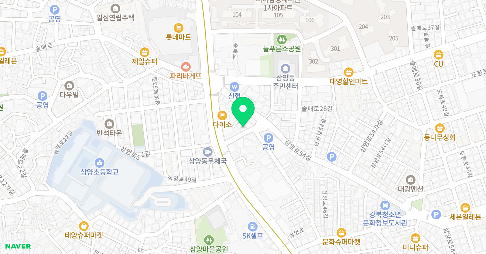 한우리 독서토론논술 강북삼양 논술교습소 위치
