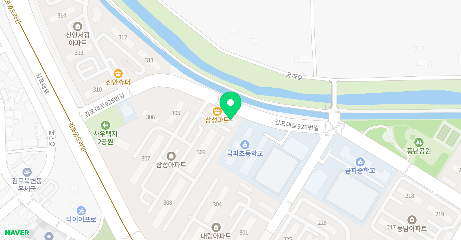 삼성영어 셀레나 금파교습소 위치