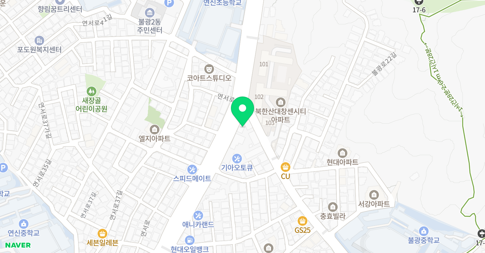 자명 학원 위치