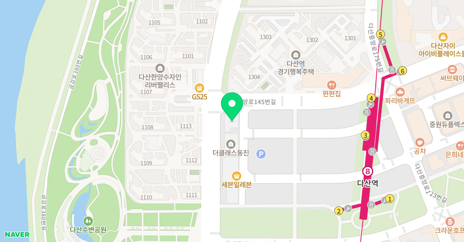 혜다 수학학원 위치