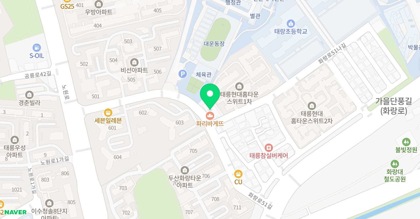 용인대경일 태권도 위치