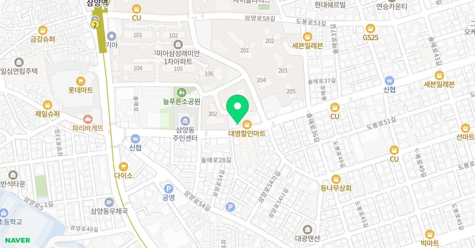 하이라이트 태권도장 위치