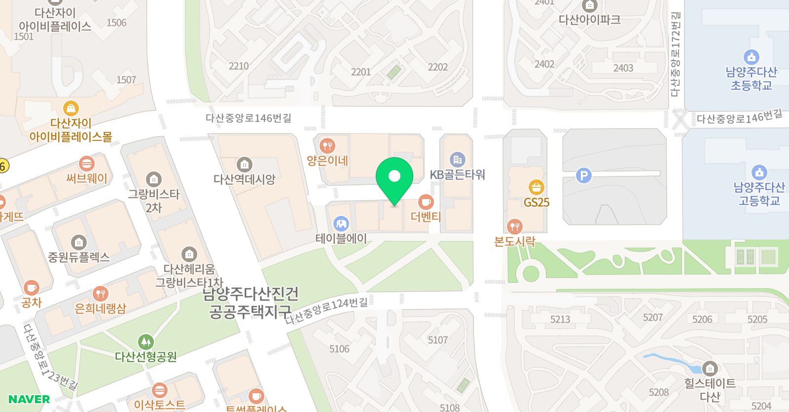 다산스즈키 바이올린음악학원 위치