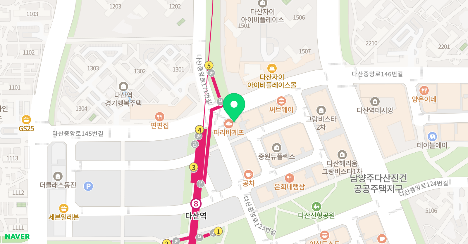 다산 창조의아침 미술학원 위치