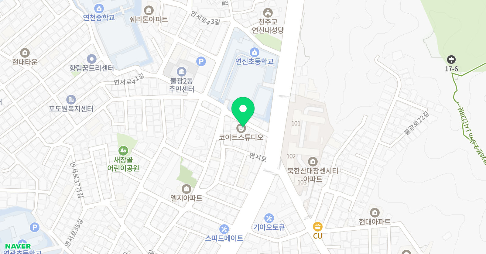 행복한동행 참조은고려태권도 위치
