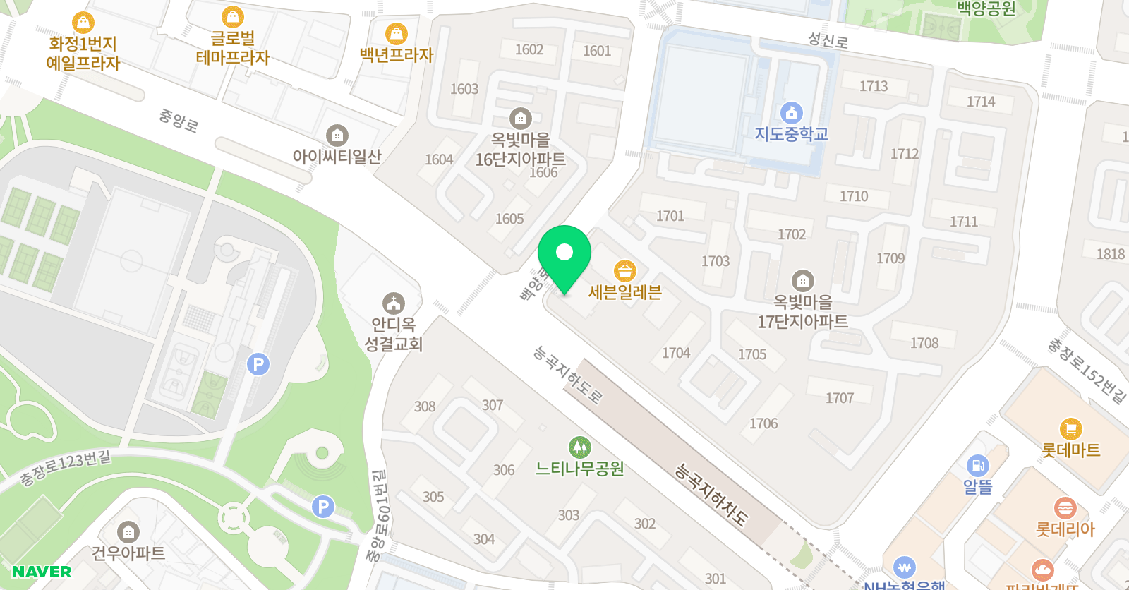 화정경호 태권도장 위치