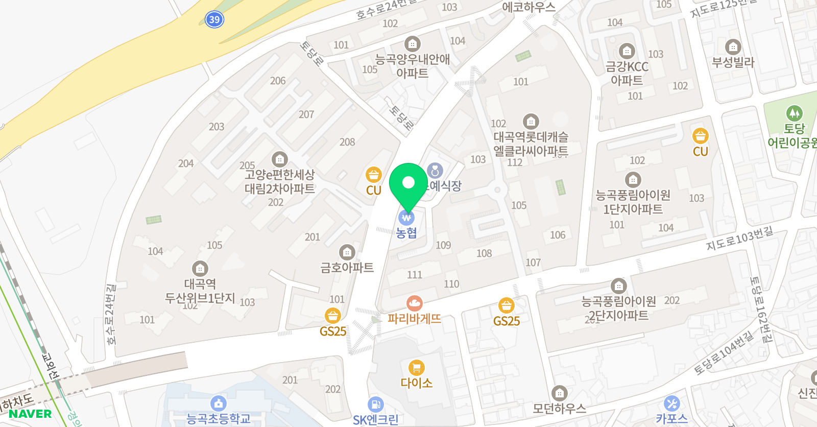 정스 음악학원 위치