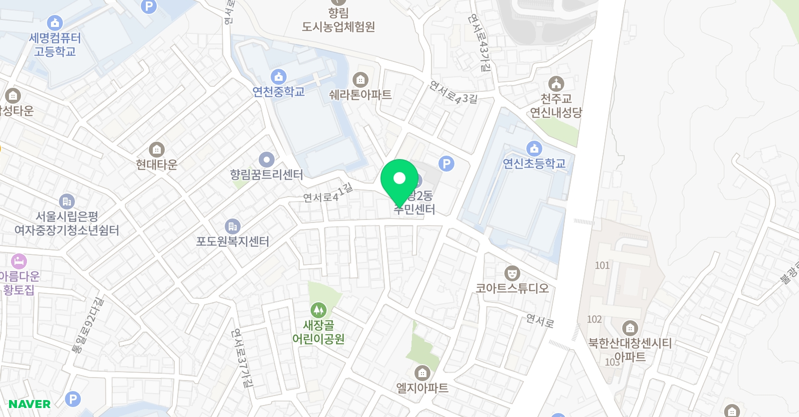 맑은아침 음악학원 위치