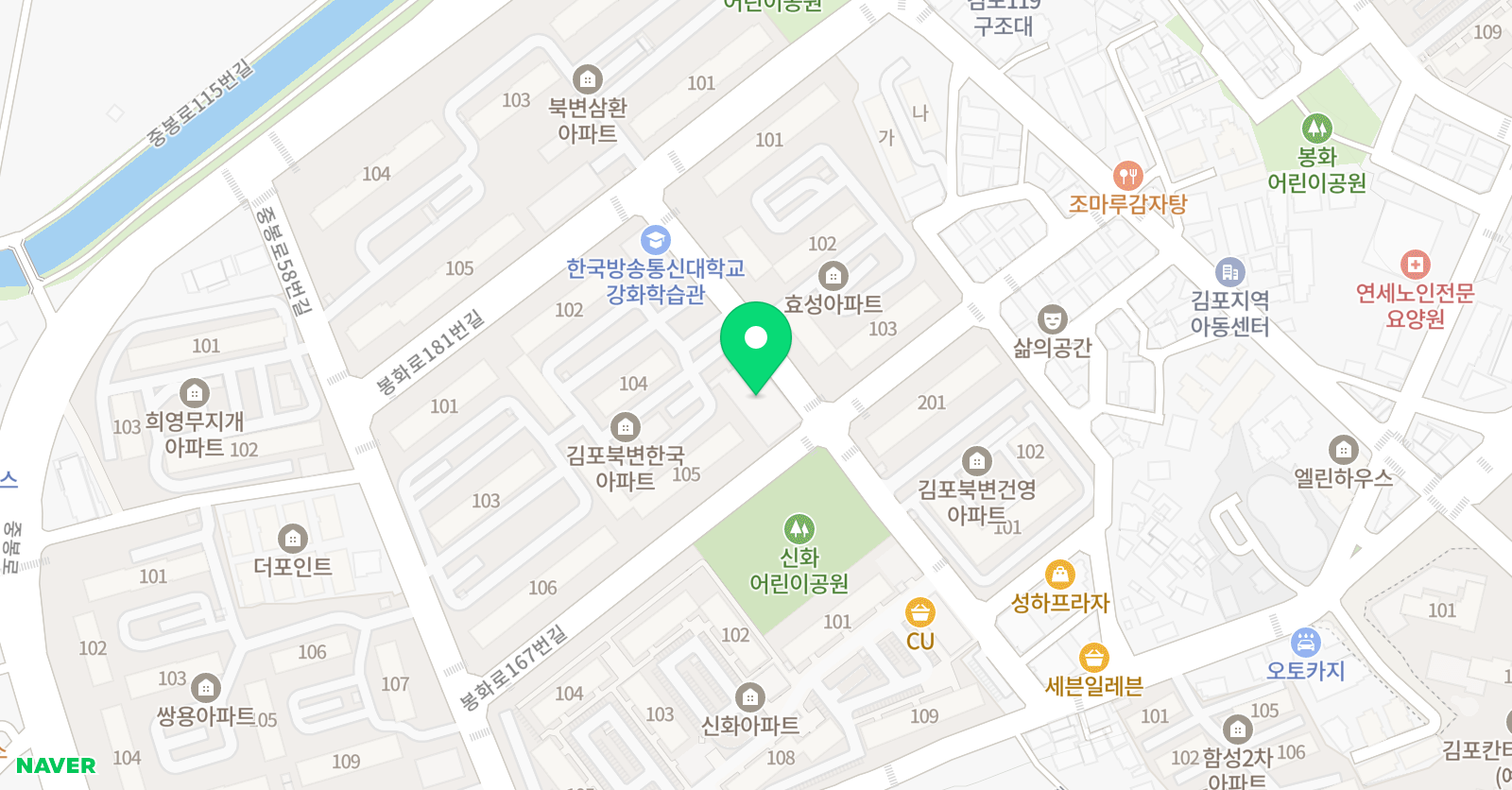 김포어린이 수영교실 위치