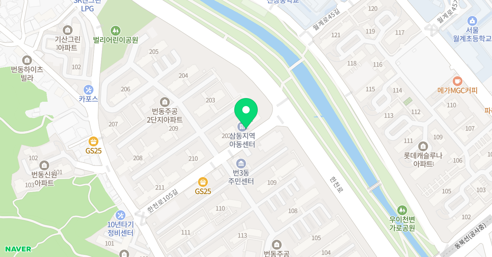 하얀풍경 화실 위치