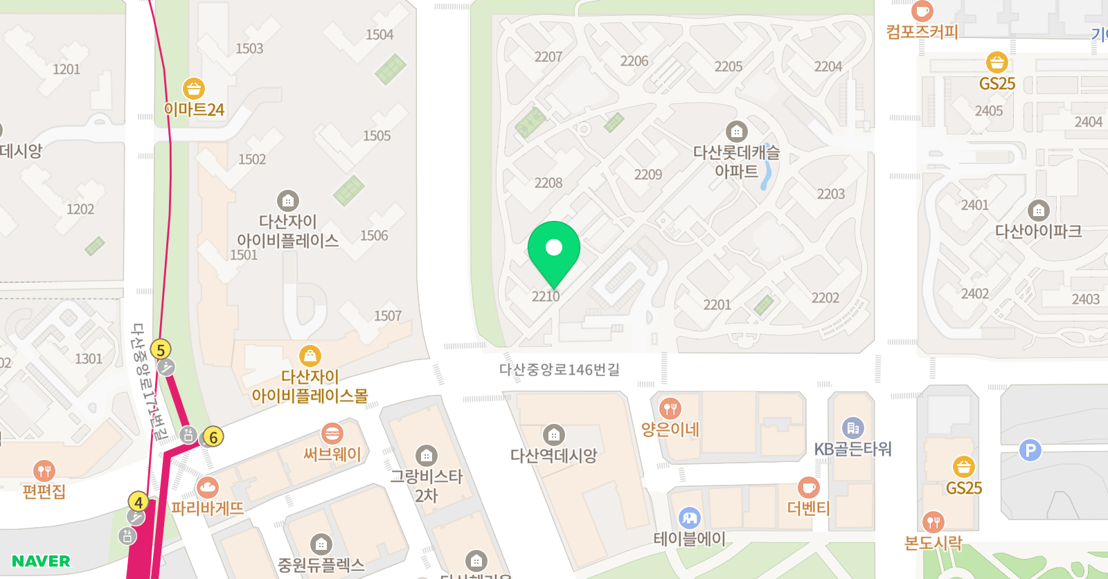 푸르넷 공부방 다산공부방 위치