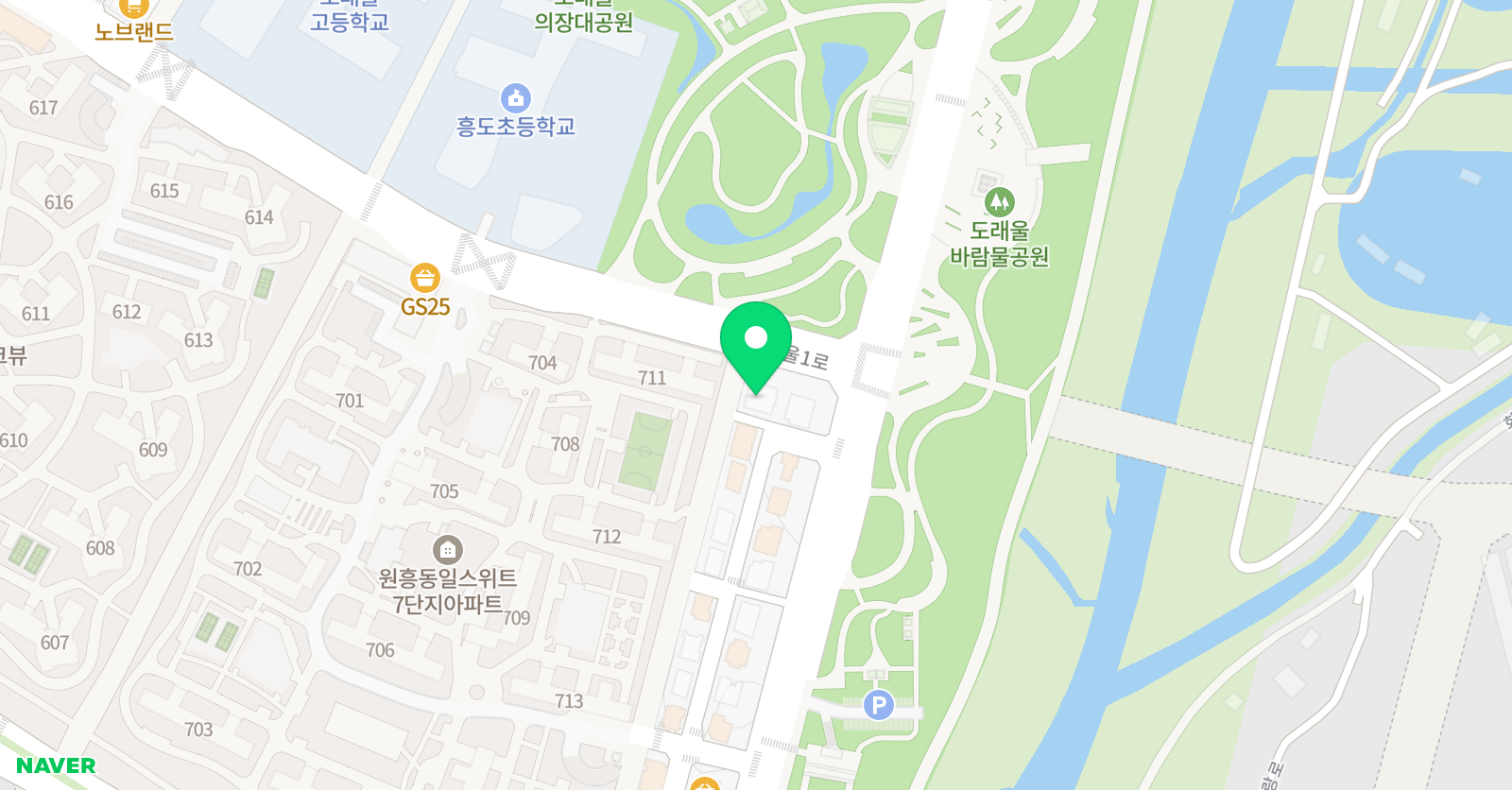 도래울 이소미술학원 위치