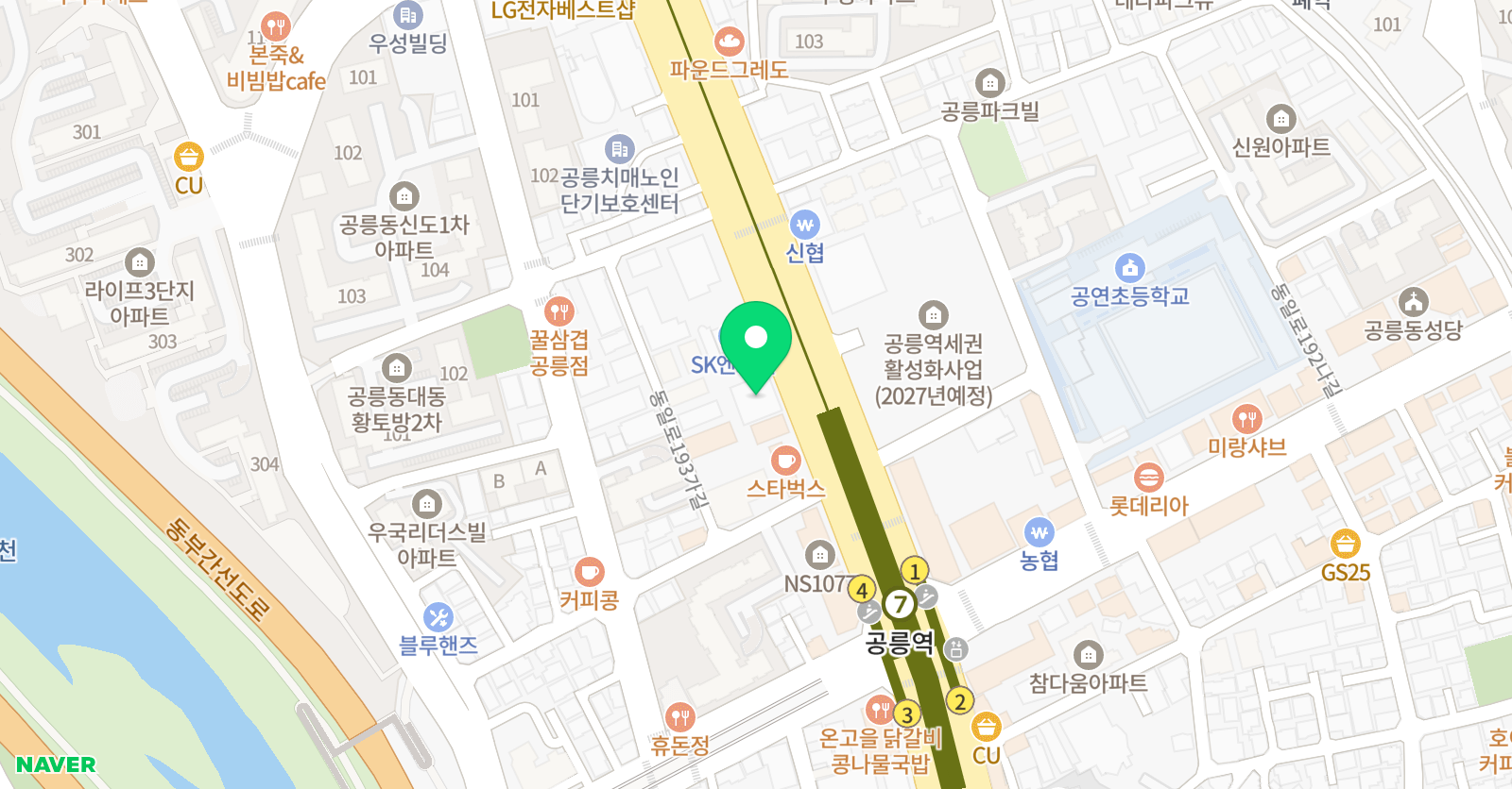 그래비티 컬쳐그라운드 댄스학원 노원 위치