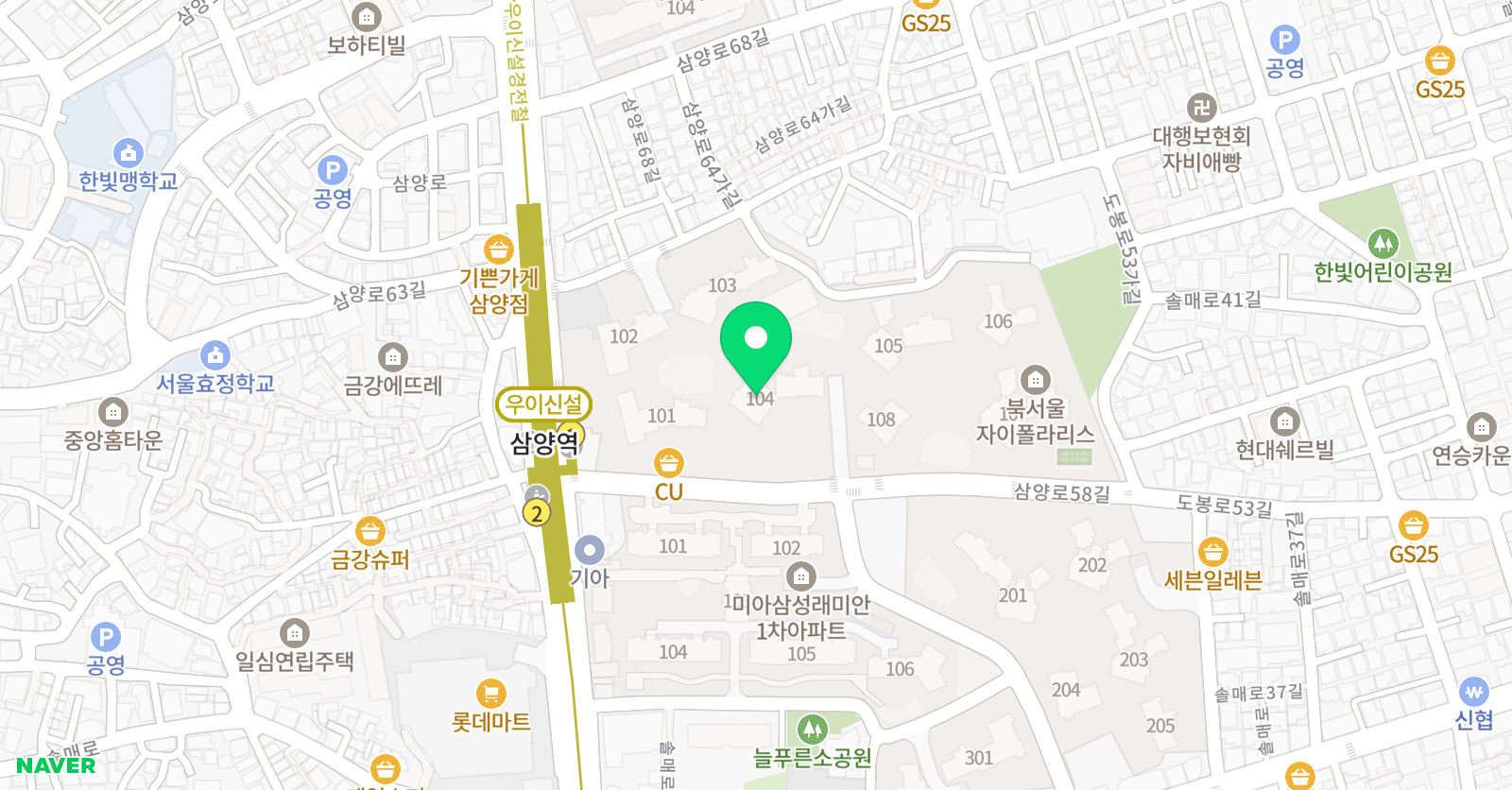 아소비 서울북서울자이폴라리스점 위치