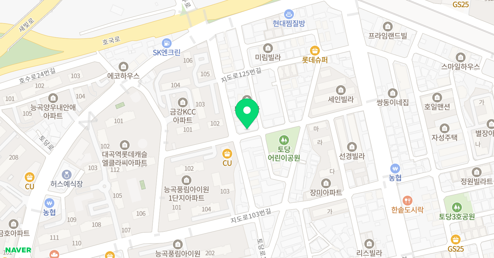 뮤직온 음악학원 위치