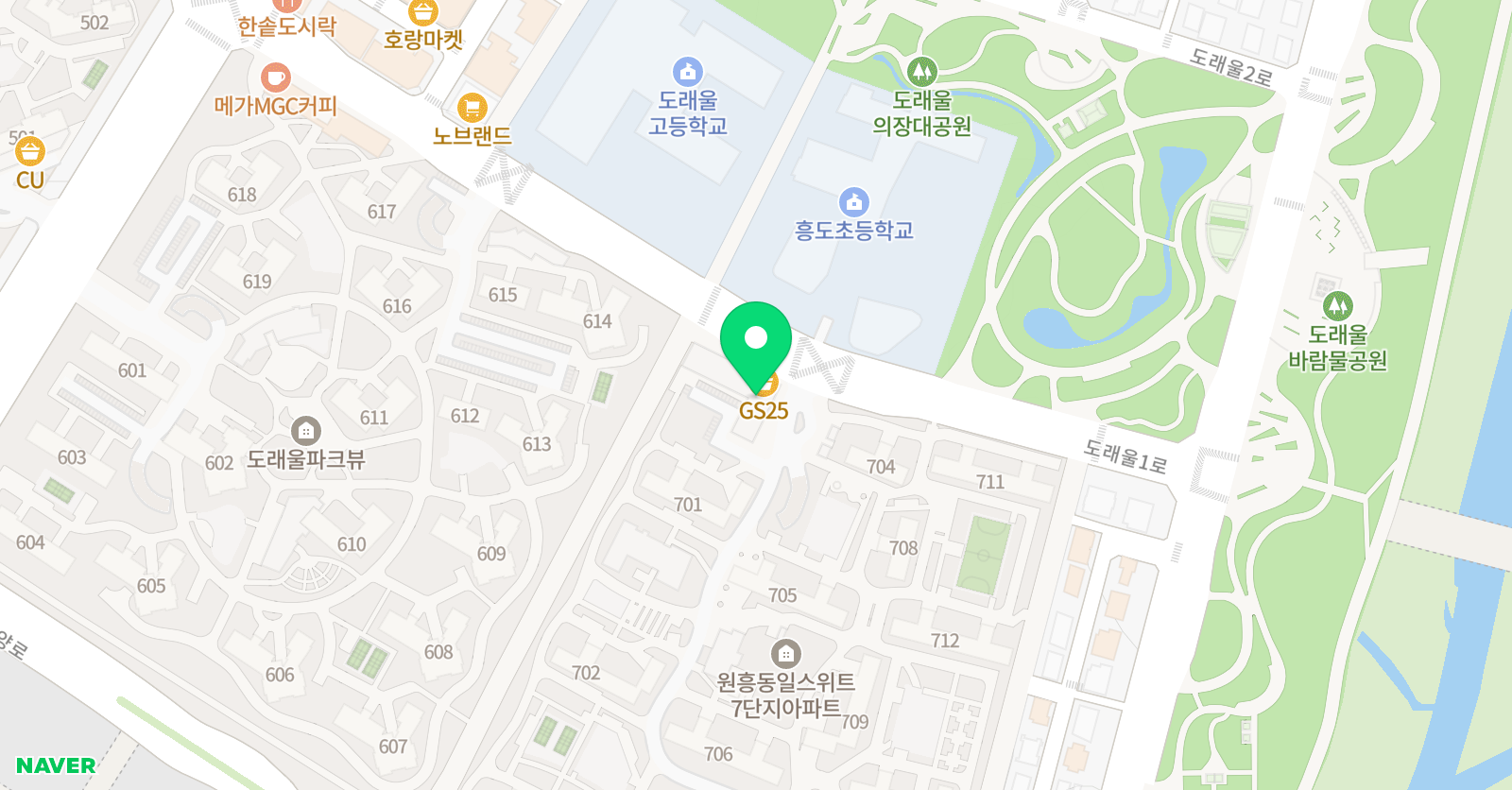 큰나래 태권도 위치
