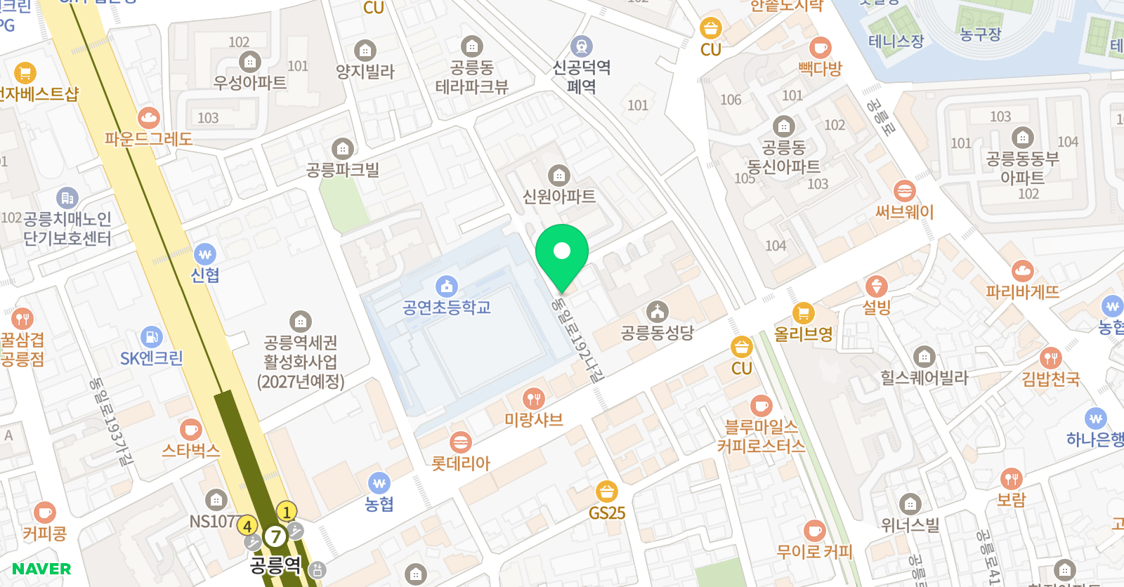 홍익 미술 위치
