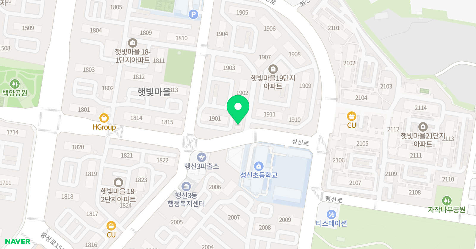 초록문 미술학원 위치