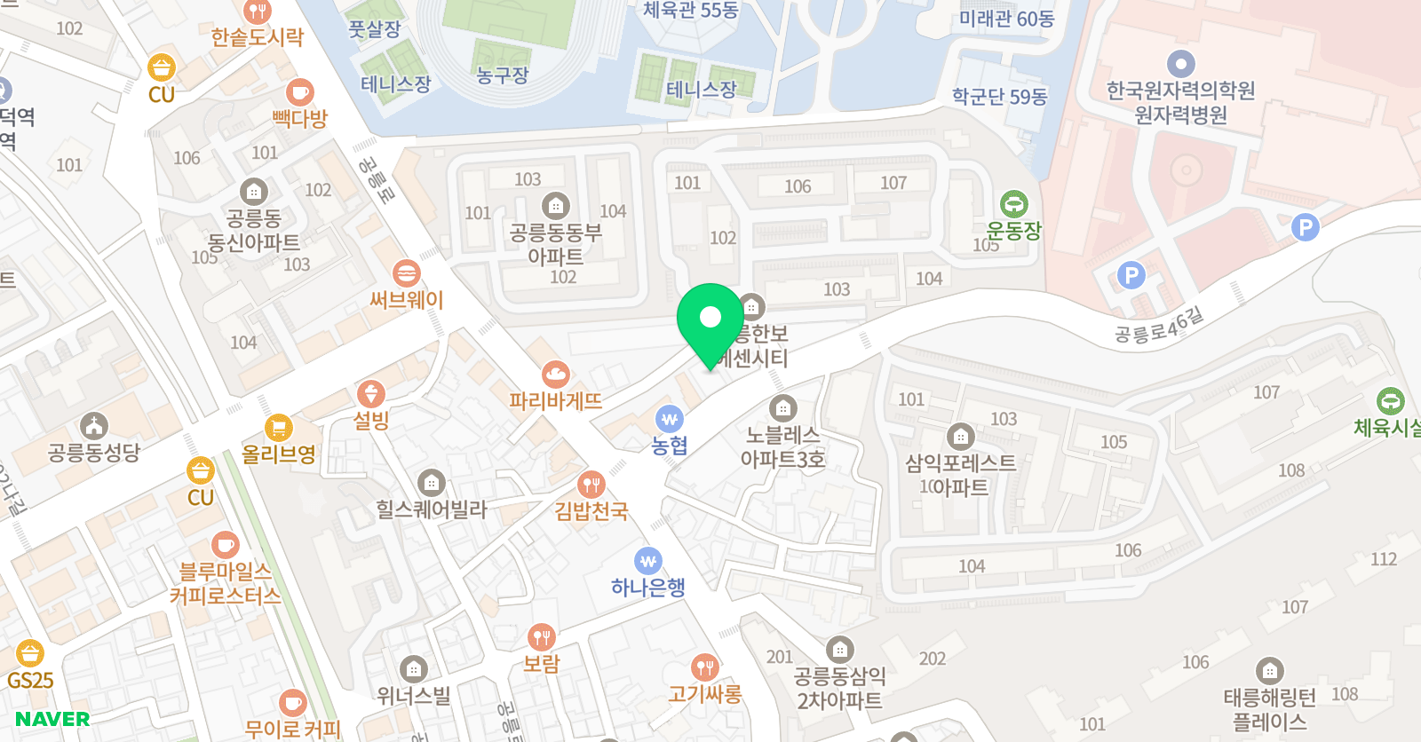 더제이엠 수학영어학원 위치