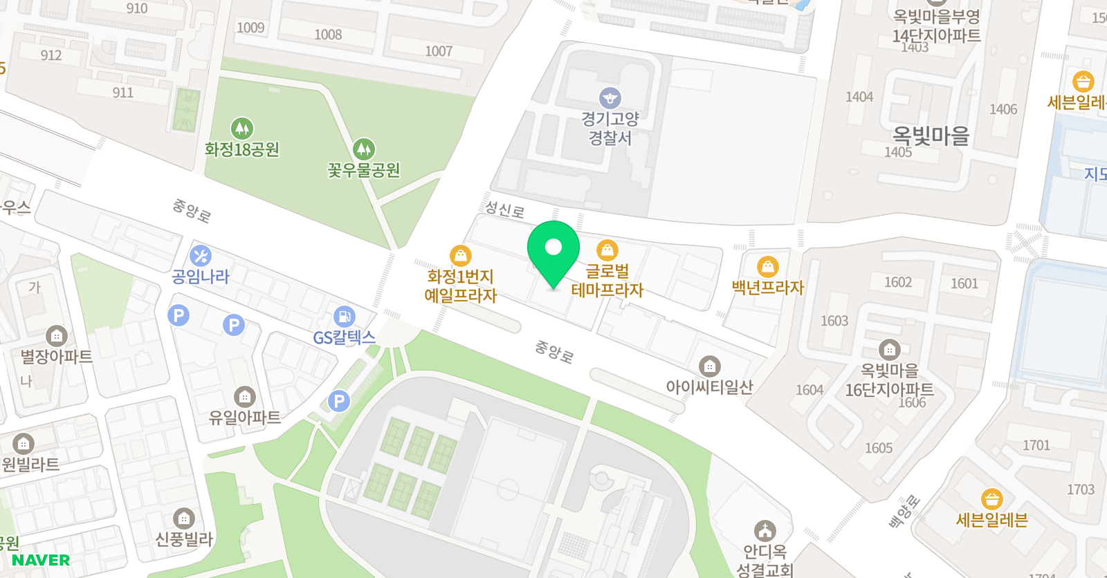 CMS 화정영재교육센터 위치