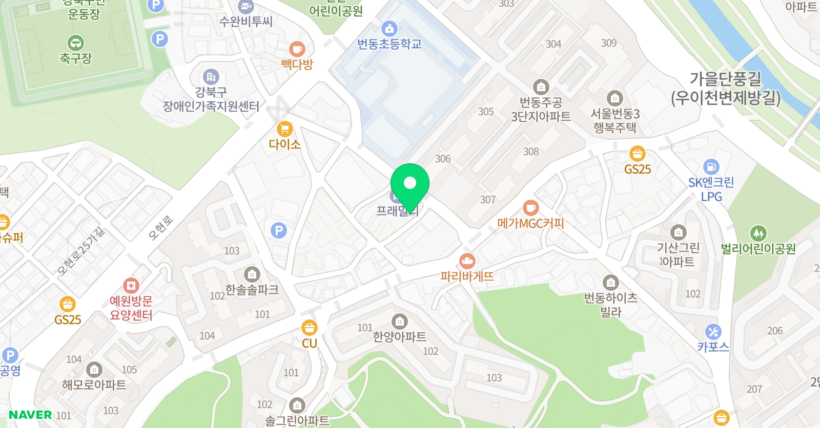한우리독서토론논술 강북번동독서교실 위치
