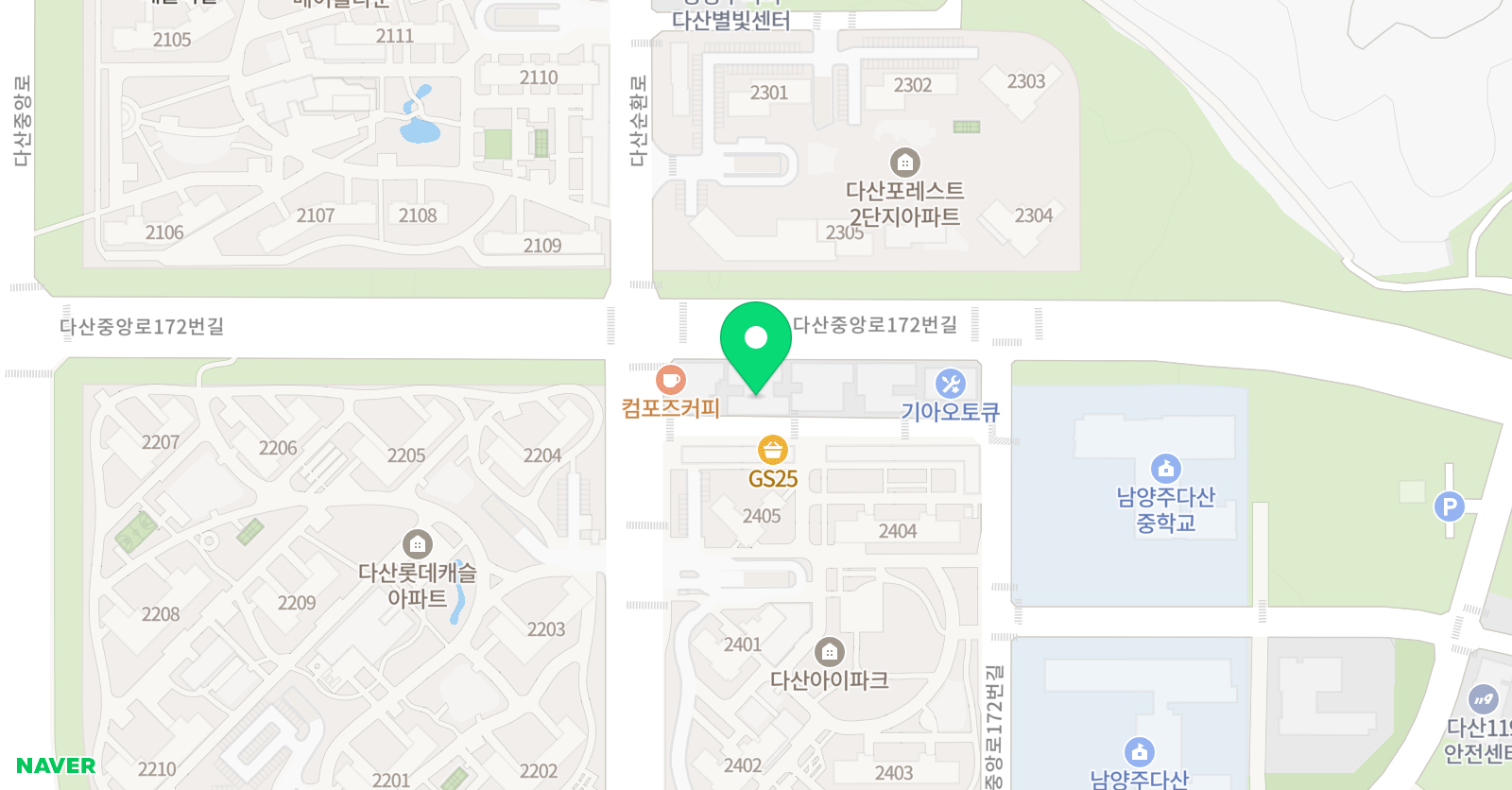 국가대표다산 태권스쿨 위치