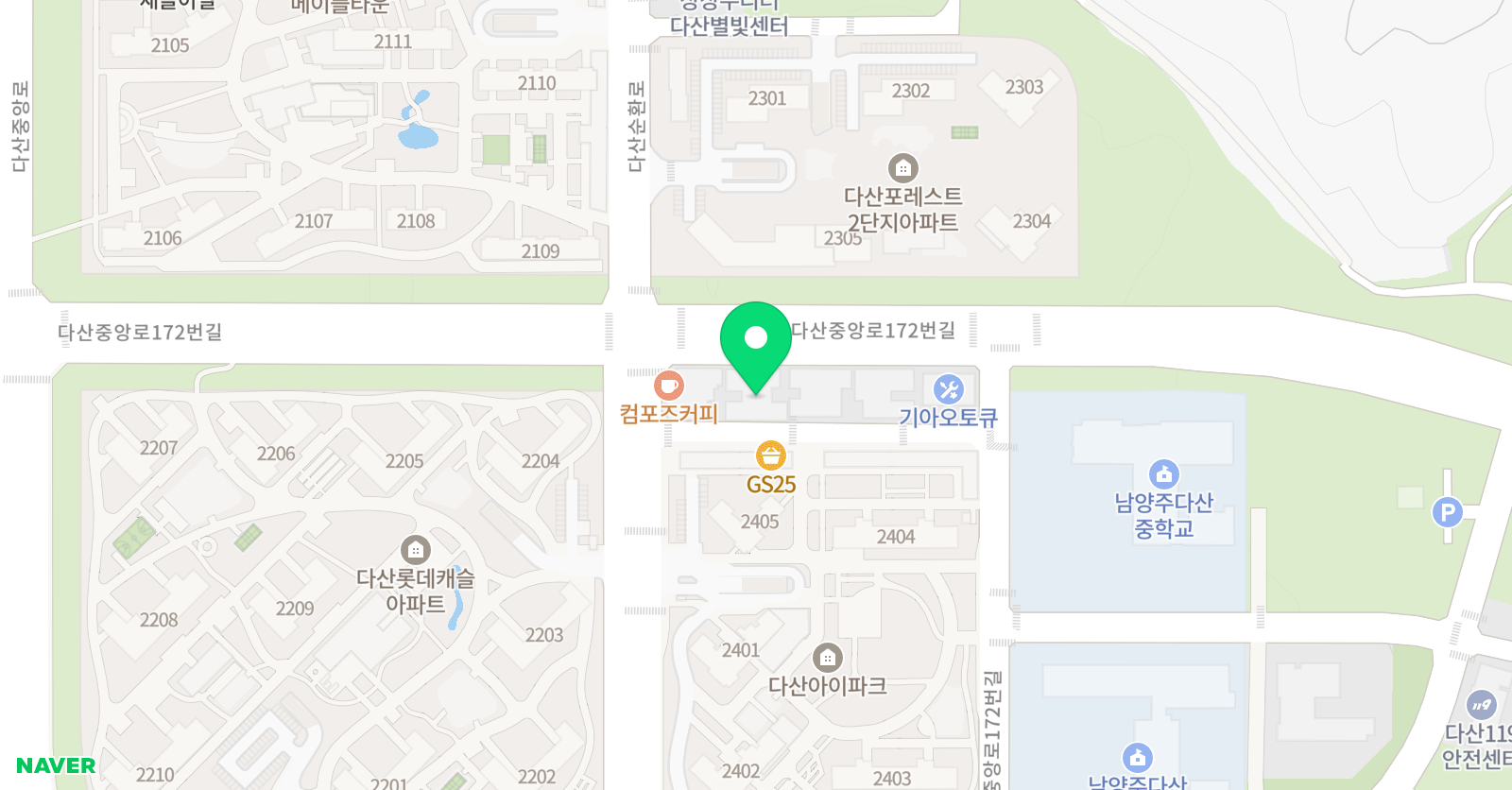 튼튼 영어마스터클럽 영어마스터클럽 남양주다산점 위치